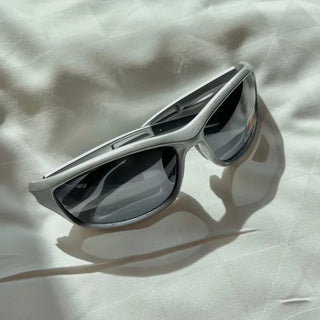 Futurism Future Eyewear Sunglasses y2k Silver Photo Shoot
