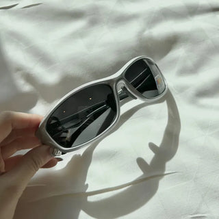 Futurism Future Eyewear Sunglasses y2k Silver Photo Shoot