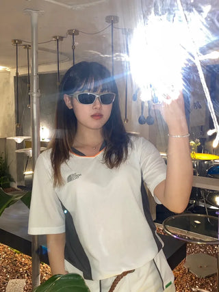 Futurism Future Eyewear Sunglasses y2k Silver Photo Shoot