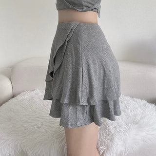 Ballerina Shirred Sleeveless Flare Skirt Two-Piece Lina Lovely