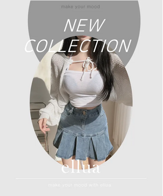 Daily Strap Ribbon Bolero Cardigan Teen Crop String