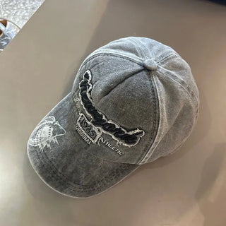 Damaged Ball Cap Vintage Hat Small Head Baseball