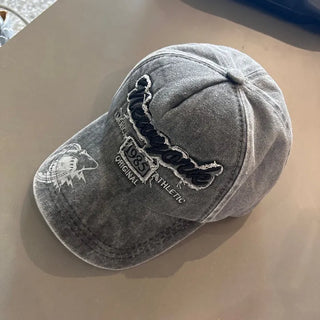 Damaged Ball Cap Vintage Hat Small Head Baseball