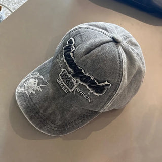 Damaged Ball Cap Vintage Hat Small Head Baseball