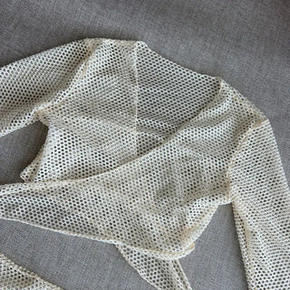 Perforated Mesh Cover-up Bikini Underboob Sexy Glam Fit