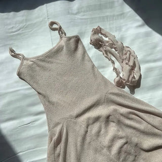 Fairy Scarf Set Flare Mini Sleeveless Dress Party