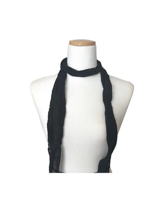 Wrinkle Layered See-Through Scarf Muffler