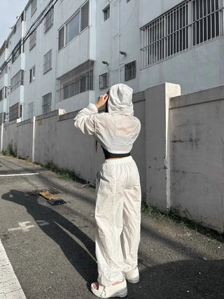 Gorpcore Crop Windbreaker Sleeveless Set Look Transitional Unique