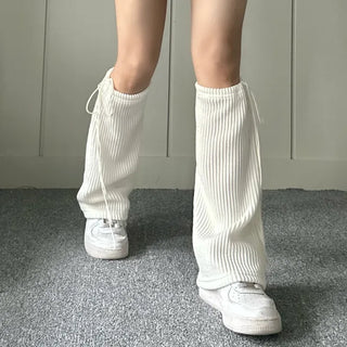 String Bootcut Leg Warmer Boot Y2K Unique Hip