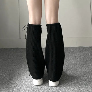 String Bootcut Leg Warmer Boot Y2K Unique Hip
