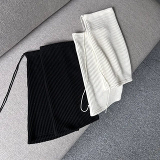 String Bootcut Leg Warmer Boot Y2K Unique Hip