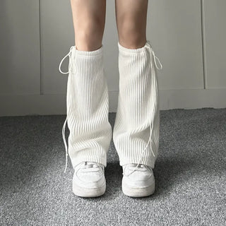 String Bootcut Leg Warmer Boot Y2K Unique Hip