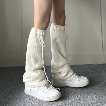 String Bootcut Leg Warmer Boot Y2K Unique Hip