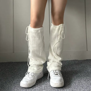 String Bootcut Leg Warmer Boot Y2K Unique Hip