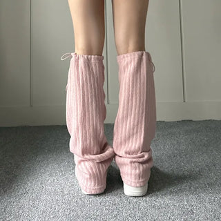 String Bootcut Leg Warmer Boot Y2K Unique Hip