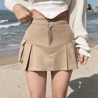 Hip Cargo Skirt Skorts Pocket Mini