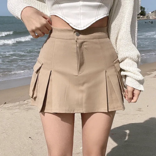 Hip Cargo Skirt Skorts Pocket Mini