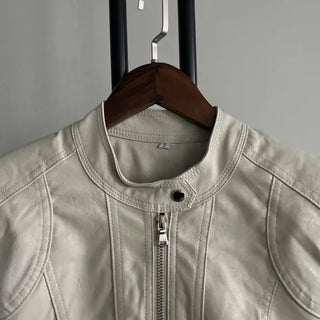 Vintage Slim Fit Rider Jacket Rock Chic Leather
