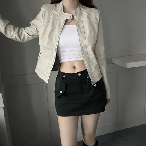 Vintage Slim Fit Rider Jacket Rock Chic Leather