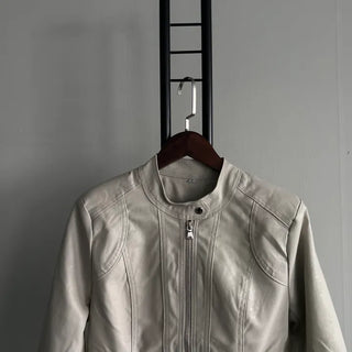 Vintage Slim Fit Rider Jacket Rock Chic Leather