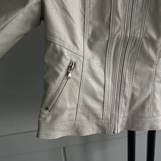 Vintage Slim Fit Rider Jacket Rock Chic Leather