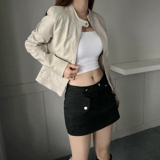 Vintage Slim Fit Rider Jacket Rock Chic Leather