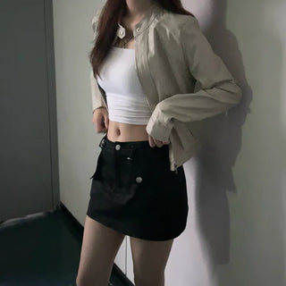 Vintage Slim Fit Rider Jacket Rock Chic Leather