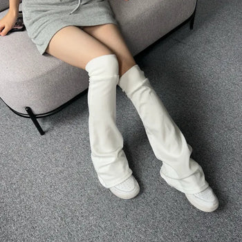 Long boots leg warmer Bootcut Basic Half stockings