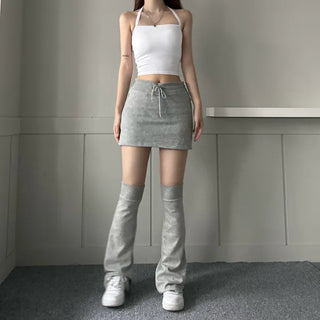 Long boots leg warmer Bootcut Basic Half stockings