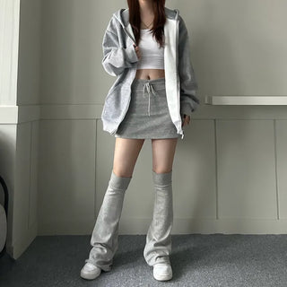 Long boots leg warmer Bootcut Basic Half stockings