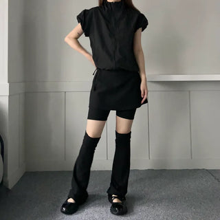 Long boots leg warmer Bootcut Basic Half stockings