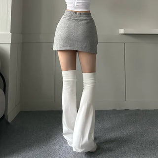 Long boots leg warmer Bootcut Basic Half stockings