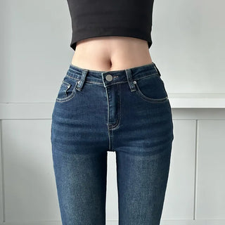 Slim Washing Denim Bootcut Pants Trousers Jeans Washed