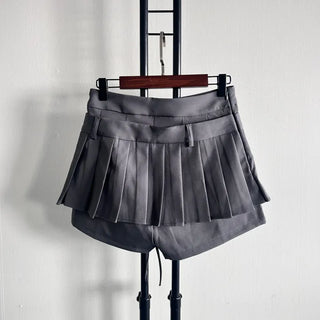 Pleated Ribbon Skirt Pants Ellie Preppy Look School
