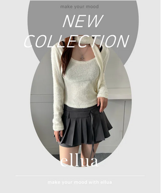 Pleated Ribbon Skirt Pants Ellie Preppy Look School