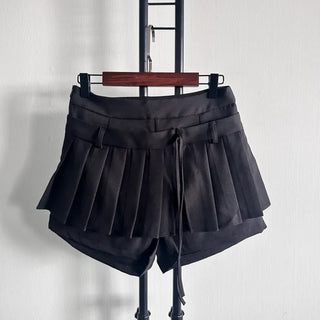 Pleated Ribbon Skirt Pants Ellie Preppy Look School