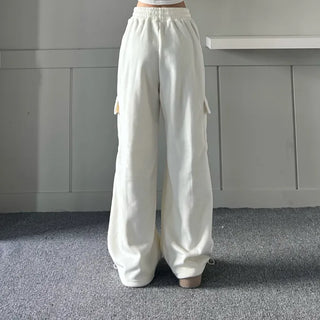 Corduroy String Cargo Jogger Wide Pants Training Two-way
