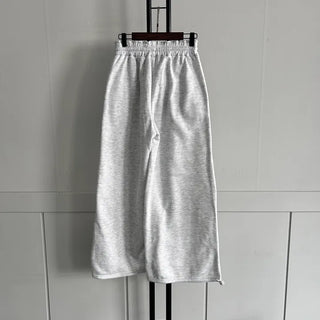 String Wide Jogger Pants Fleece-lined Training Two-way Tracksuit