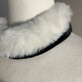 Santa Tube Top Dress Fur Off-Shoulder Mini Year-End
