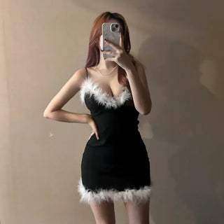 Sexy Santa dress Glam Girl One-piece Christmas Year-end