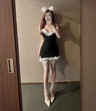 Sexy Santa dress Glam Girl One-piece Christmas Year-end