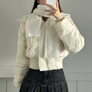Candy muffler lightweight knit scarf