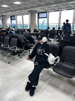 Daily Fleece-lined Wide Pants Jogger Training Tracksuit Basic