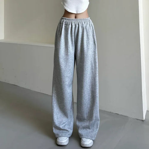 Daily Long Wide Pants Cut-out Leg-Lengthening Fit Elastic