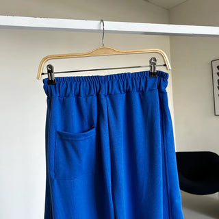 Daily Long Wide Pants Cut-out Leg-Lengthening Fit Elastic