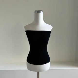 Spandex Ribbed Tube Top Sleeveless Layered Summer Vacation
