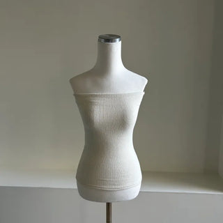 Spandex Ribbed Tube Top Sleeveless Layered Summer Vacation