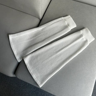 Long Leg Bootcut Warmers Knee Socks Ribbed Unique