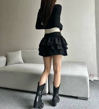 Low Tier Skorts Skirt Low-Rise Balletcore Look Lovely