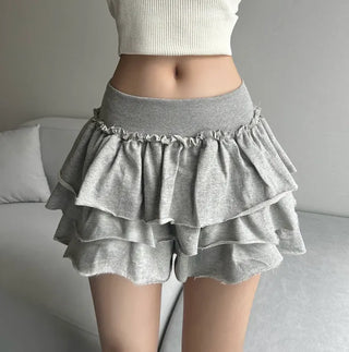 Low Tier Skorts Skirt Low-Rise Balletcore Look Lovely